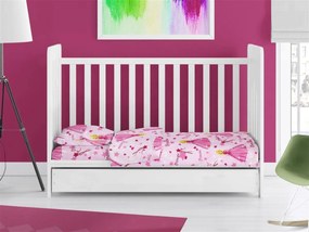 Παπλωματοθήκη Polycotton Κούνιας 120x160εκ. Princess 392 Pink DimCol