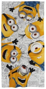 Πετσέτα Θαλάσσης Παιδική 5866 Minnions Yellow-Grey Das Home Θαλάσσης 70x140cm 100% Cotton