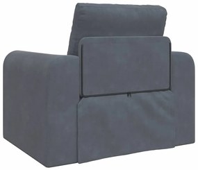 vidaXL Κρεβάτι καναπές Σκούρο γκρι 98 x 71 x 83 εκ. Βελούδο