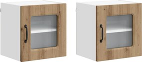 vidaXL Πάνελ πλυντηρίου πιάτων Kalmar 2 pcs Artisan Oak