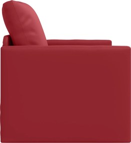 vidaXL Κρεβάτι καναπές 60cm Κόκκινο Δερματίνη