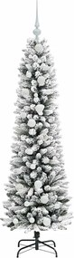 vidaXL Τεχνητό Χριστουγεννιάτικο Δέντρο με 150 LED Λευκό 150 cm