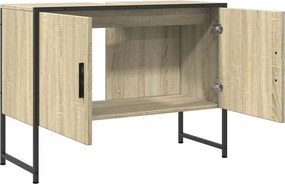 vidaXL Ντουλάπι Μπάνιου Νιπτήρα Sonoma Δρυς 80 x 33 x 60εκ. Επεξ. Ξύλο