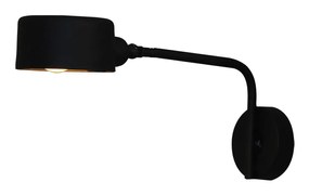 Φωτιστικό Τοίχου - Απλίκα HL-3535-1 ROY BLACK WALL LAMP - 77-3863 - 21W - 50W - 77-3863