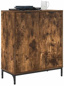 vidaXL Πλαϊνό γραφείο Καπνιστή δρυς 69.5 x 33 x 82 εκ.