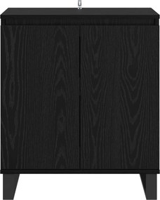 vidaXL Πλαϊνό γραφείο Μαύρη Οξυά 60 x 35 x 70 cm Επεξεργασμένο ξύλο
