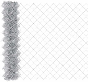 Φράχτης αλυσίδας Ασημί 10 x 1,4 μ Γαλβανισμένος χάλυβας