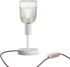 Επιτραπέζιο Φωτιστικό Μεταλλικό Alzaluce Tiche Λευκό ΜΑΤ Dimmer