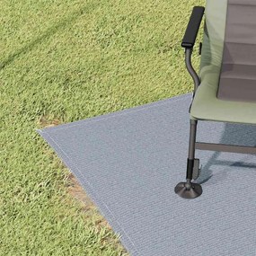 vidaXL Χαλκάκι Σκηνής Μπλε και Γκρι 250 x 250 cm Πολυαιθυλένιο