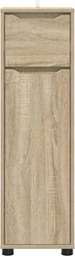 vidaXL Ντουλάπι Μπάνιου με συρτάρι Δρύς Sonoma 30,5 x 30 x 101 εκ