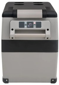 vidaXL Ψυγείο με Λαβή &amp; Προσαρμογέα Μαύρο / Γκρι 55 Λ. από PP &amp; PE
