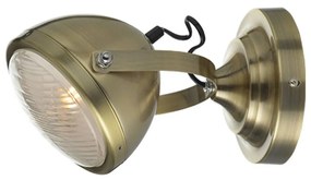 Φωτιστικό Τοίχου ML306131WBR Bronze Metal, Glass