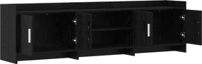 vidaXL Ντουλάπι TV 168 x 33 x 47 εκ. Μαύρη Δρυς Επεξεργασμένο Ξύλο