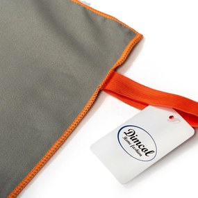 Πετσέτα Microfiber (80x160) Dimcol Quick Dry Grey-Orange