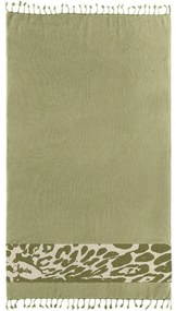 Πετσέτα Θαλάσσης - Παρεό Pestemal 24 Khaki Guy Laroche Θαλάσσης 90x170cm 100% Βαμβάκι
