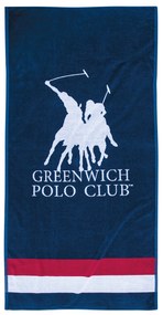 Πετσέτα Θαλάσσης Βαμβακερή 90x180εκ. Essential 3866 Κόκκινη-Λευκή-Μπλε Greenwich Polo Club