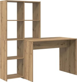 vidaXL Γραφείο Artisan Oak Επεξεργασμένο ξύλο 138,5 x 55 x 143 εκ