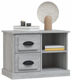 vidaXL Κομοδίνο Γκρι Sonoma 60 x 35,5 x 45 εκ.
