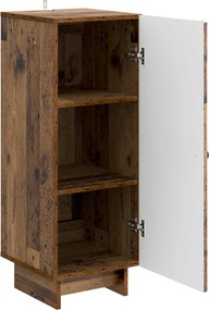 vidaXL Πλαϊνό γραφείο Παλαιωμένο ξύλο 33 x 34,5 x 90 εκ
