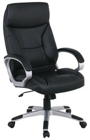 BF5700 Πολυθρόνα Διευθυντή Pu Μαύρο  64x72x112/121cm ΕΟ300