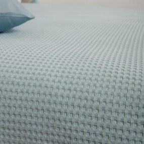 Κουβέρτα Πικέ Υπέρδιπλη (230x240) Naf-Naf Waffle Angel Blue