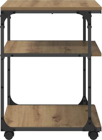 vidaXL Σταντ Εκτυπωτή Artisan Oak 43 x 48 x 64 εκ Επεξεργασμένο ξύλο