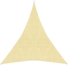 vidaXL Πανί Σκίασης Μπεζ 5 x 7 x 7 μ. από HDPE 160 γρ./μ²