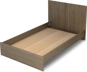 Κρεβάτι Troy Megapap χρώμα καρυδί 120x200εκ.