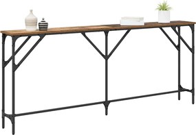 vidaXL Τραπέζι κονσόλας Παλιό Ξύλο 180 x 23 x 75 cm