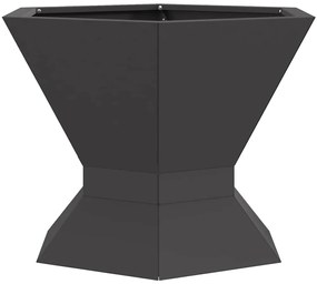 vidaXL Φωτιά Μαύρο 50 x 50 x 40 cm Κρύα έλαση από χάλυβα
