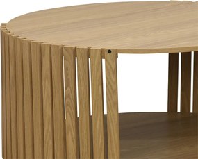 Τραπέζι σαλονιού Heavenly pakoworld MDF φυσικό Φ83x38εκ