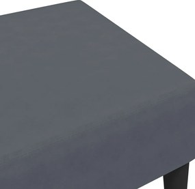 vidaXL Υποπόδιο Σκούρο Γκρι 77x55x31 εκ. Βελούδινο