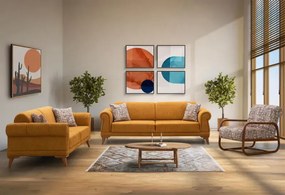 Stewehome Ρετρό σετ καναπέ για σαλόνι