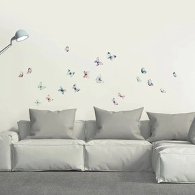 Watercolour Butterflies αυτοκόλλητα τοίχου βινυλίου M - 54117