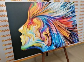 Χρωματικό προφίλ εικόνας γυναικείου προσώπου - 90x60