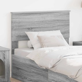 vidaXL Κεφαλάρι Γκρίζο Σονομα Επεξεργασμένο ξύλο