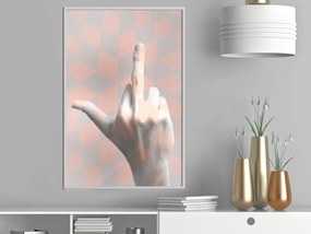 Αφίσα - Middle Finger - 40x60 - Χρυσό - Χωρίς πασπαρτού