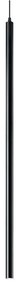 Φωτιστικό Οροφής Ultrathin Round 142913 3x115/308cm LED 11,5W 3000K Black Ideal Lux