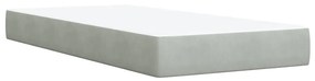 ΚΡΕΒΑΤΙ BOXSPRING ΜΕ ΣΤΡΩΜΑ ΑΝΟΙΧΤΟ ΓΚΡΙ 90X190 ΕΚ. ΒΕΛΟΥΔΙΝΟ 3287608