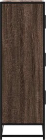vidaXL Highboard καφέ δρυς Κατασκευασμένο ξύλο και μέταλλο
