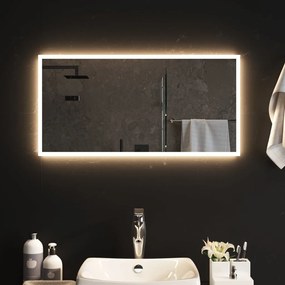 Καθρέφτης Μπάνιου με LED 40x80 εκ. - Διαφανές