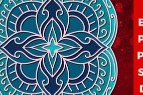 Intra απο ξύλο plywood 3mm-4mm πάχος 3d Πολυεπίπεδο περικοπής Mandala Δίασταση 30x30 cm INTRAFABR-23139419