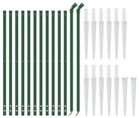 Συρματόπλεγμα Περίφραξης Πράσινο 0,8 x 25 μ. με Καρφωτές Βάσεις - Πράσινο