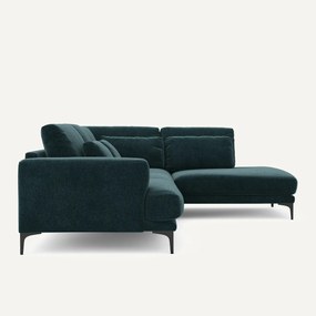 Γωνιακός καναπές δεξιός από βελούδινο chenille, Marsile