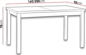 Επεκτεινόμενο τραπέζι Albion IV - Leuko - Sonoma
