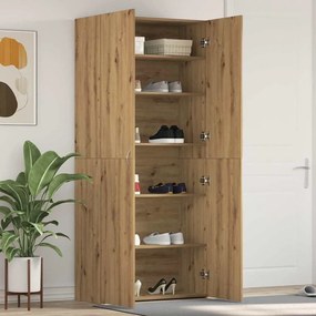vidaXL Ντουλάπι Παπουτσιών Artisan Oak 80x35,5x180 εκ Επεξεργασμένο Ξύλο