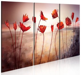 Πίνακας - Bright red poppies 90x60