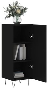 vidaXL Ντουλάπι Μαύρο 34,5 x 34 x 90 εκ. από Επεξεργασμένο Ξύλο