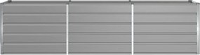 vidaXL Γλάστρα Ανοιχτό γκρι 290 x 50 x 75 εκ Επικαλυμμένος Χάλυβας