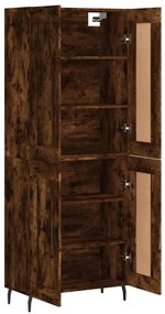 vidaXL Ντουλάπι Καπνιστή Δρυς 69,5x34x180 εκ. από Επεξεργασμένο Ξύλο